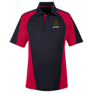 Grateful Harriton Advantage Plus IL  Polo Red Yellow Green