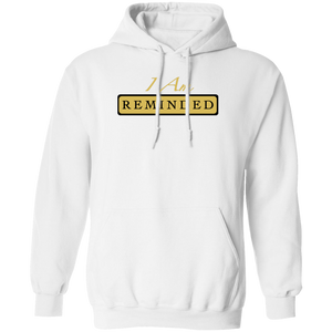 I Am Reminded Gold and Black Pullover Hoodie
