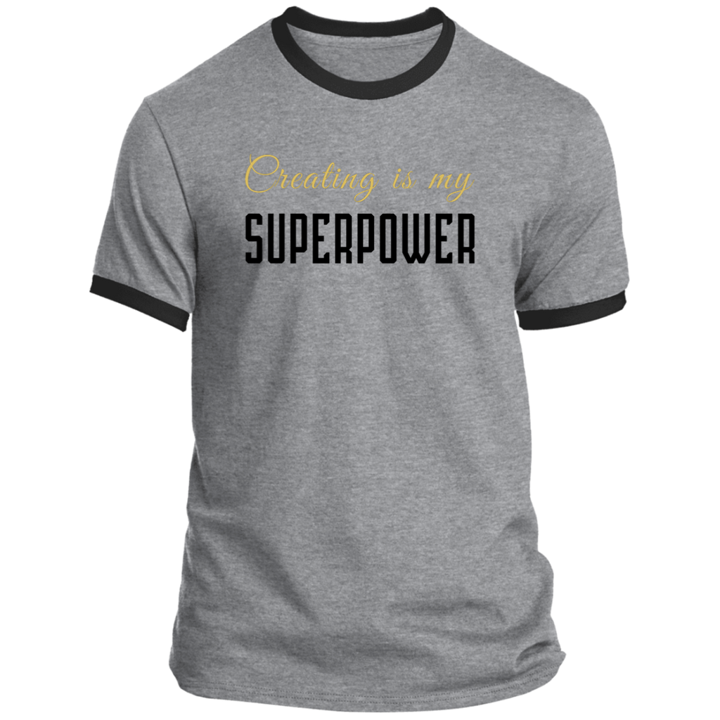Creating Is My Superpower Ringer Tee