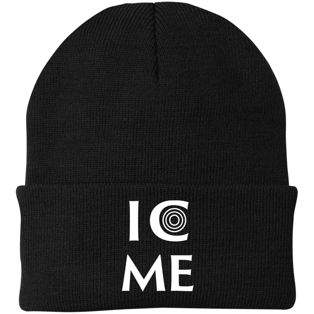 I C Me Embroidered Knit Cap
